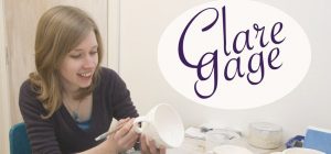 Clare Gage at work in her studio