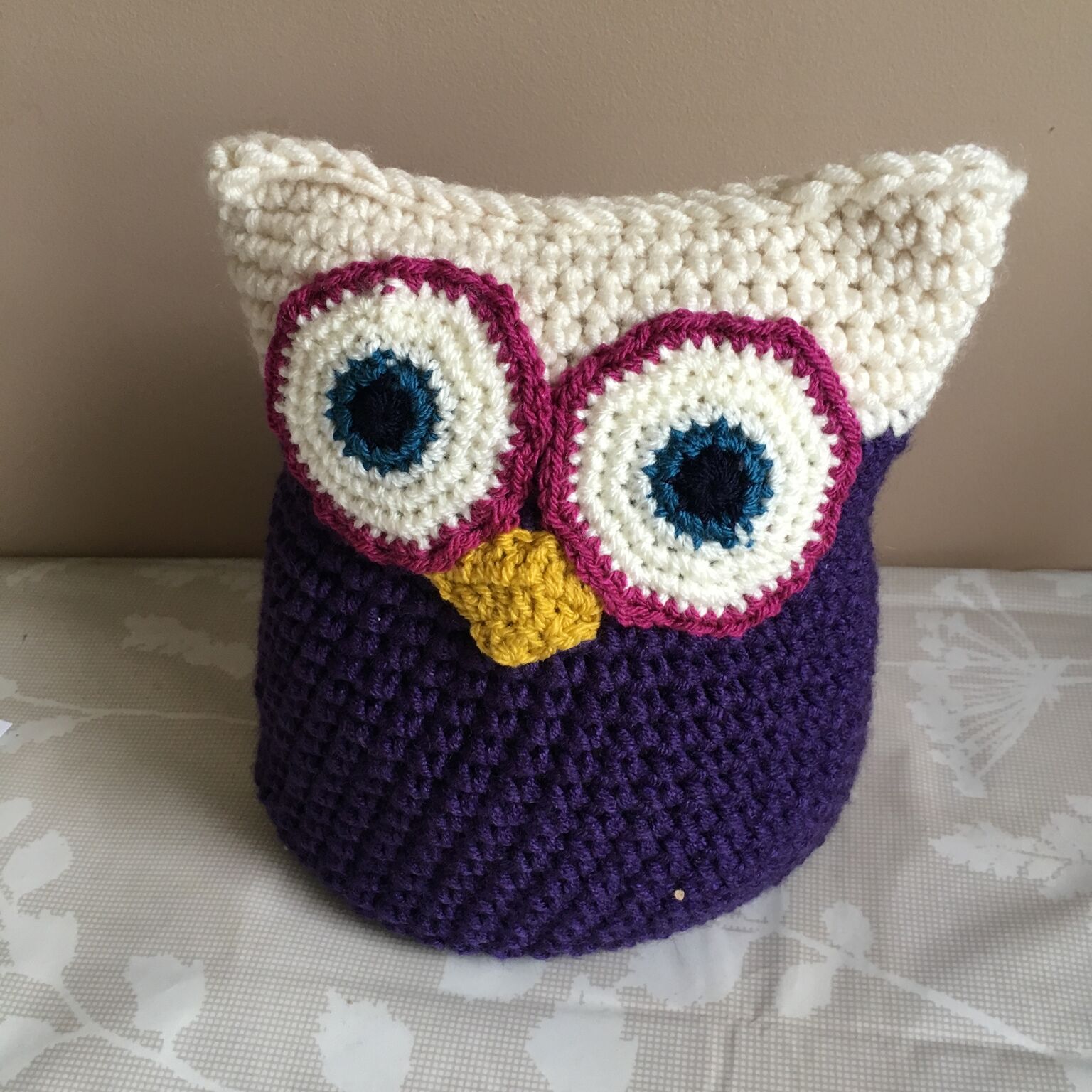 Crochet Owl Doorstop