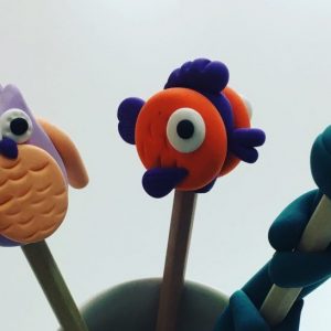 JumpingClay Pencil Toppers