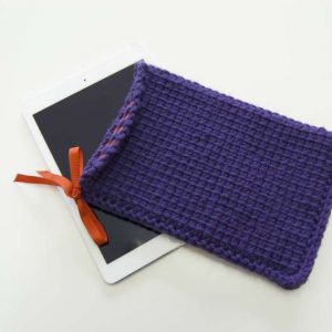 iPad Case - beginners' Tunisian crochet